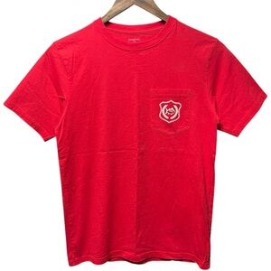 southern tide from pocket small logo Georgia Bulldogs back graphic casual shirt